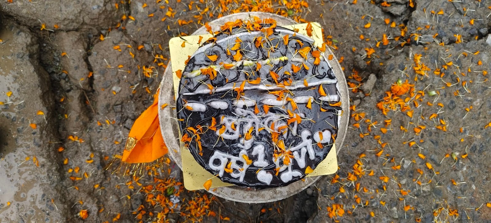 उदयपुर में टूटी सड़क का अनोखा प्रदर्शन,मनवाखेड़ा में ग्रामीणों ने केक काटकर मनाया जन्मदिन